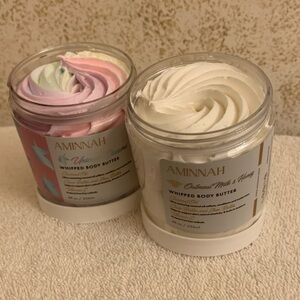 Aminnah “Oatmeal Milk & Honey” & “Unicorn Dreams” Whipped Body Butters